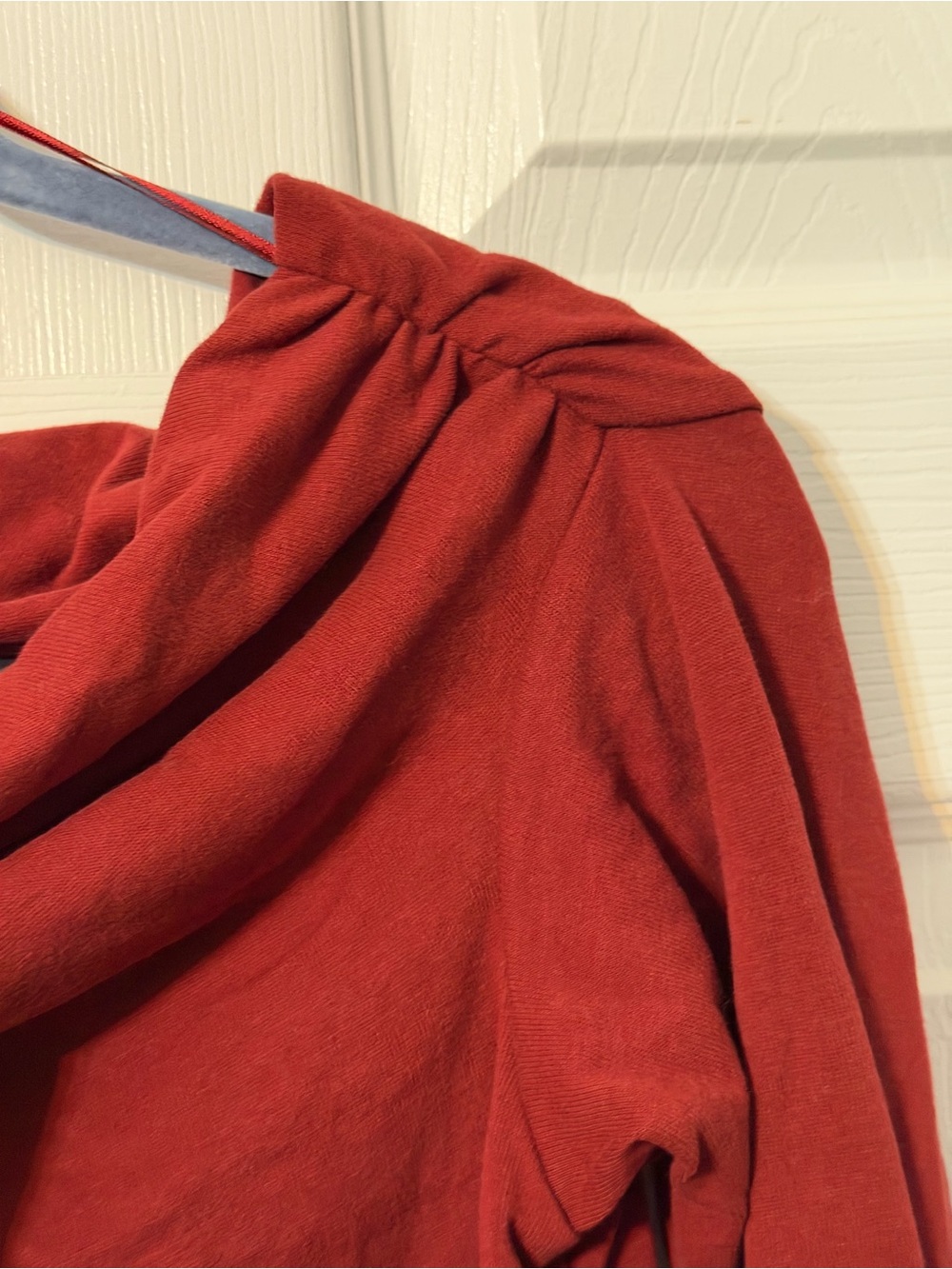 a new day Red Cowl Neck Off Shoulder Long Sleeve Tee - Picture 5 of 5